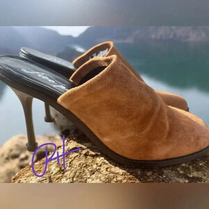 Free People Leila Heeled Mule Cognac Women's Size 40 (US 10)New In Box